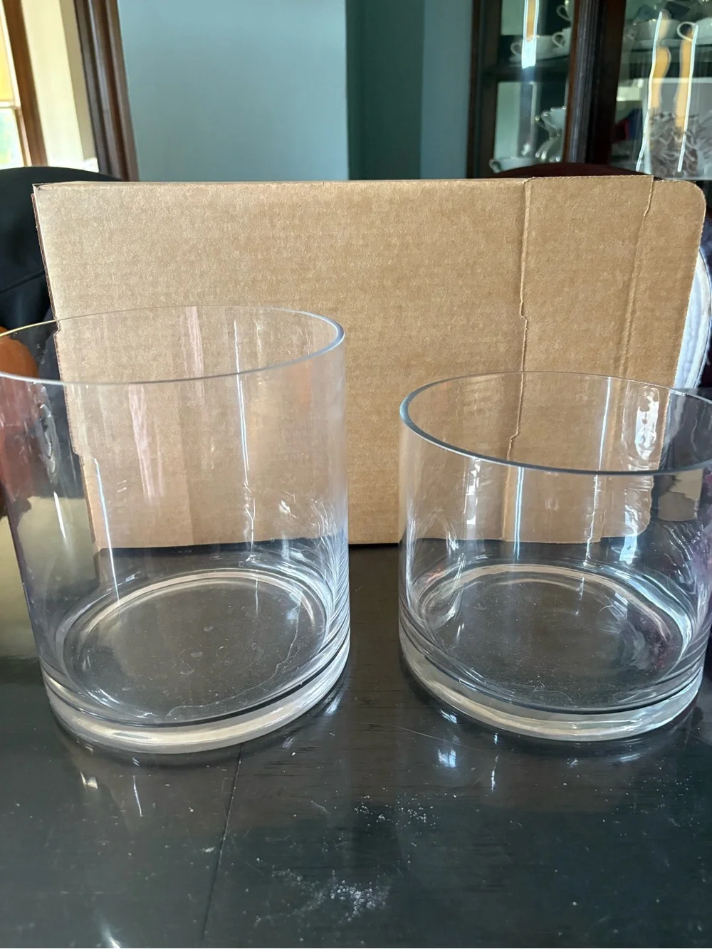 Clear Glass Cylinder Vase Set - Home Accents